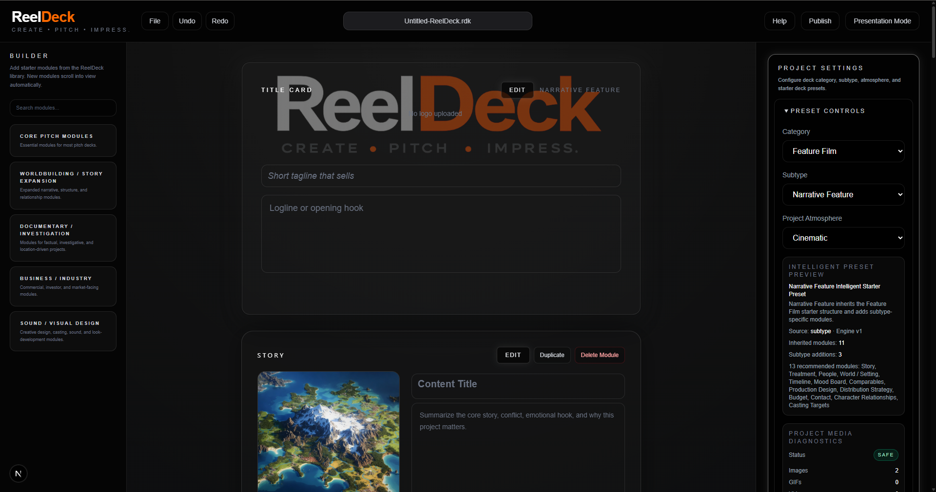 Visual Pitching ReelDeck feature image